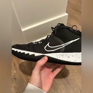 Black kyrie basketball shoes